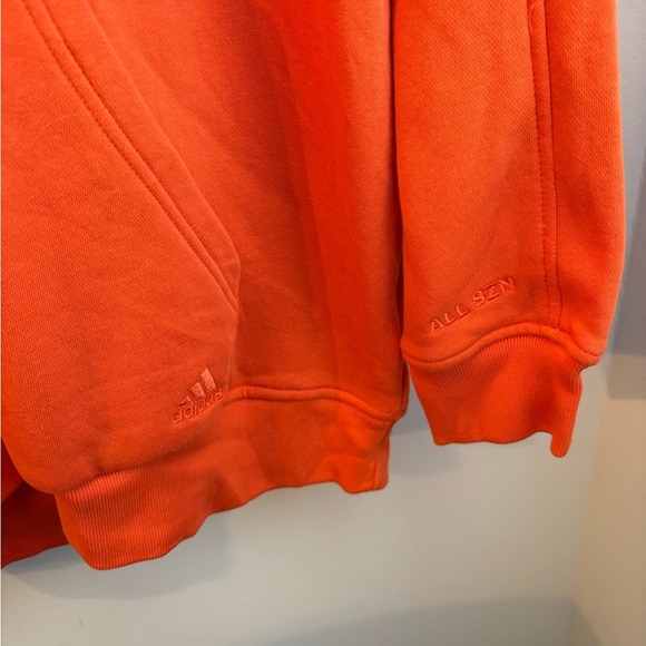 ADIDAS ALL SZN orange pullover women’s hoodie size large - Picture 3 of 4